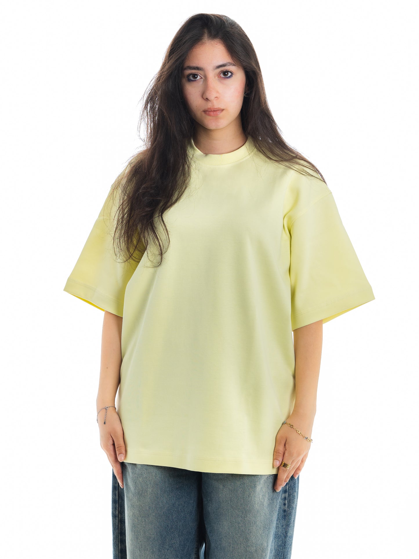 Basic Yellow. Unisex Oversized Tee