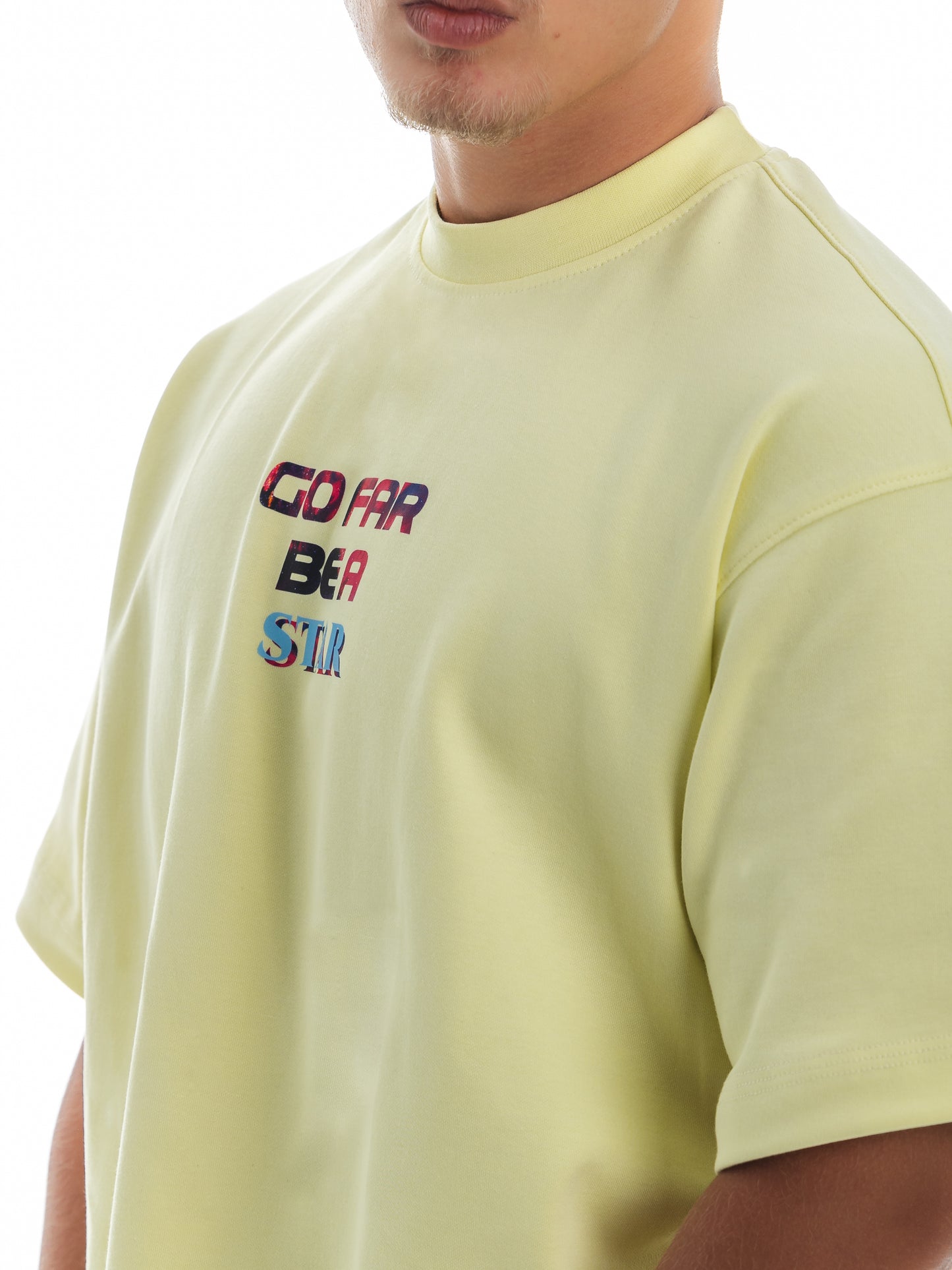 Go Far. Be a Star. Unisex Oversized Tee