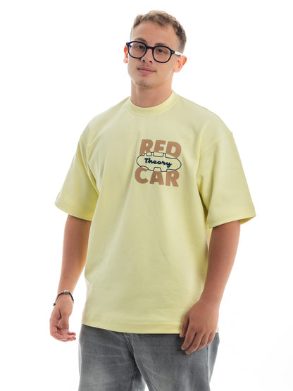 Red Car Theory. Unisex Oversized Tee