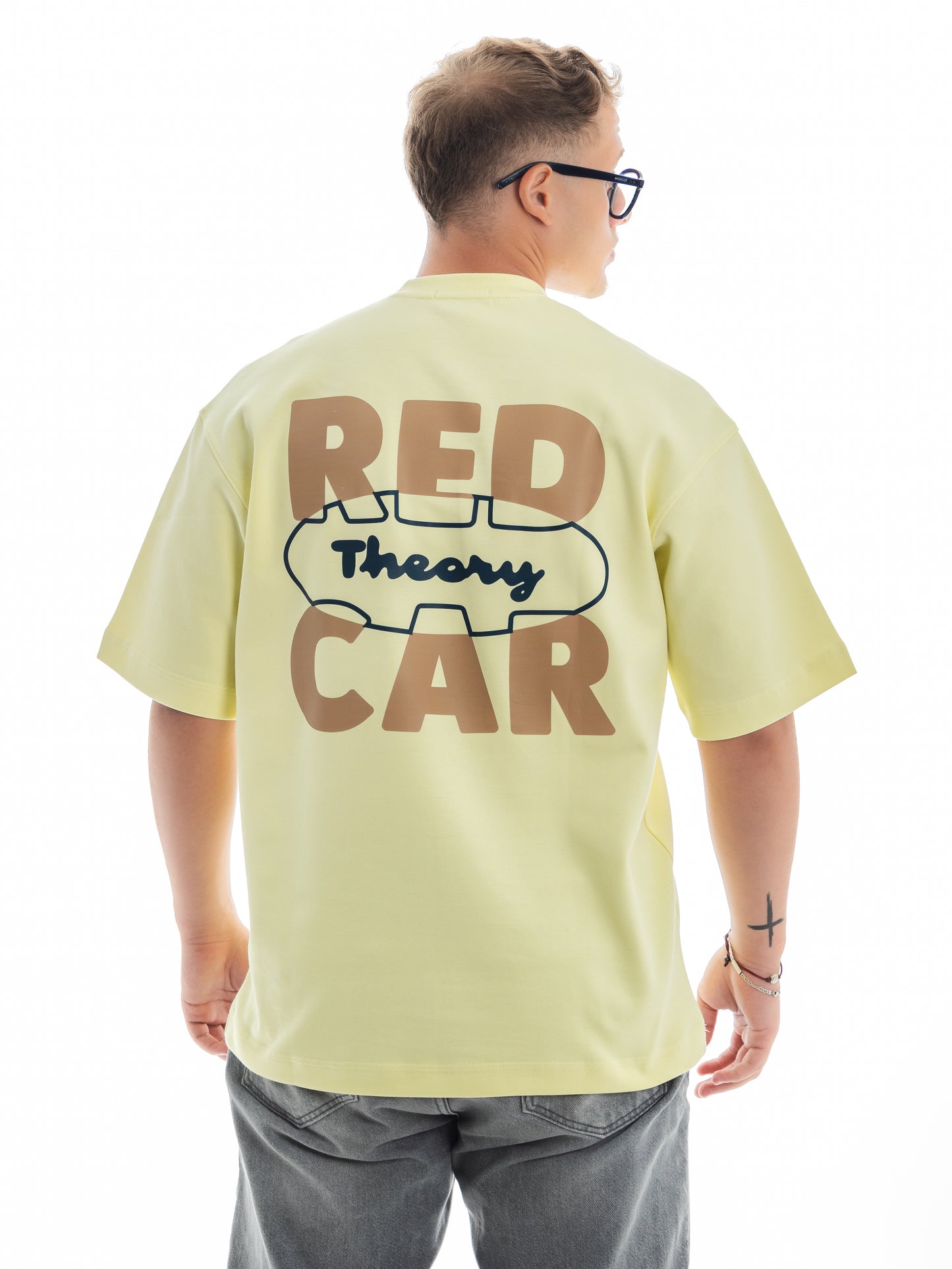 Red Car Theory. Unisex Oversized Tee