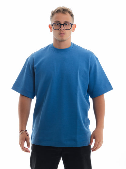 Basic Blue. Unisex Oversized Tee