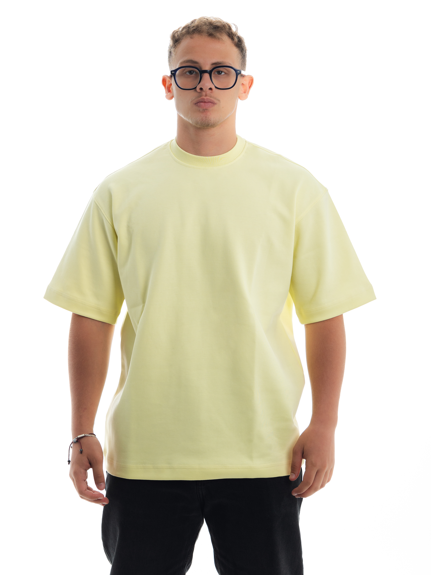 Basic Yellow. Unisex Oversized Tee