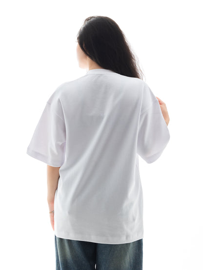 Basic White. Unisex Oversized Tee