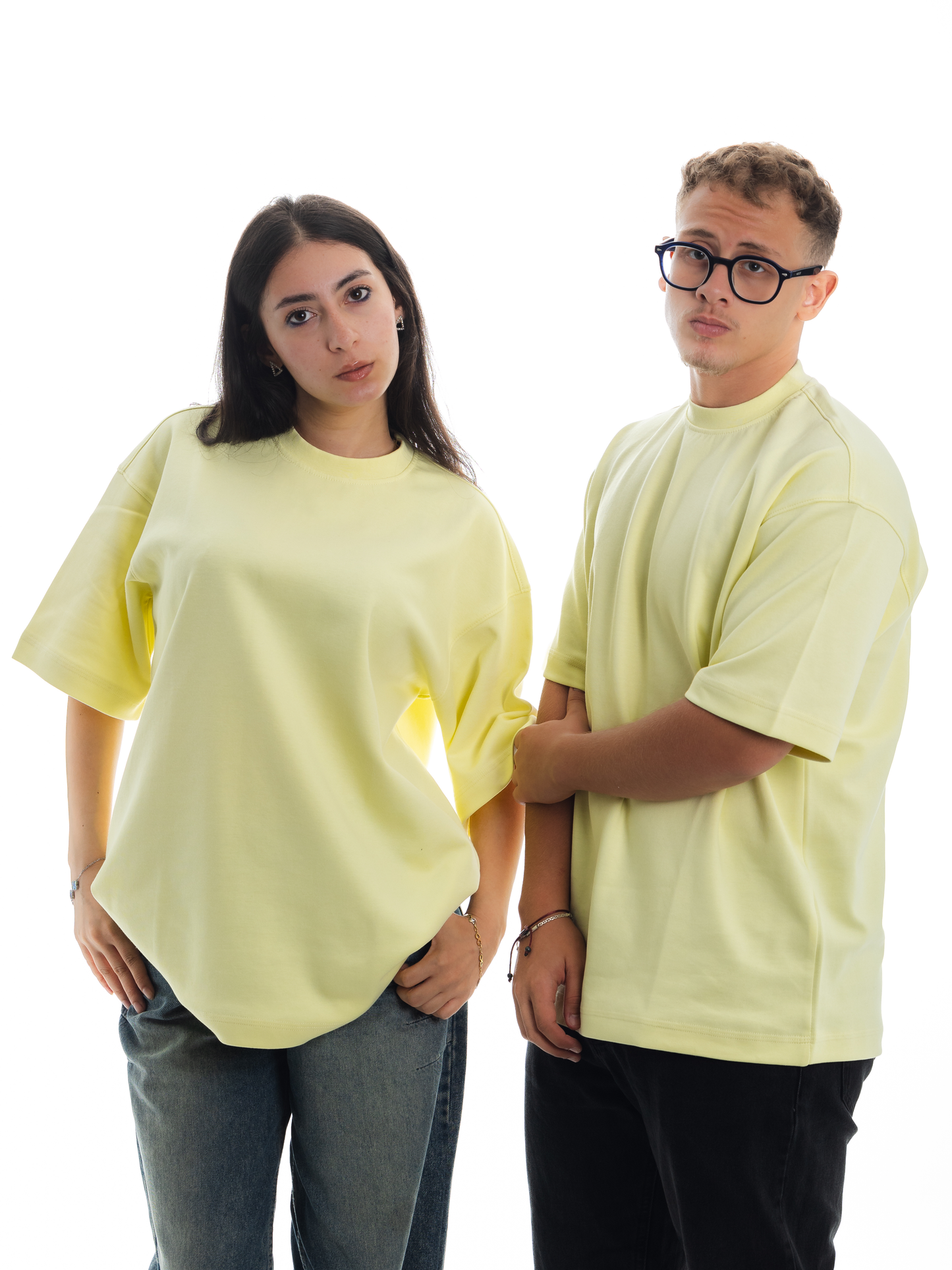 Basic Yellow. Unisex Oversized Tee