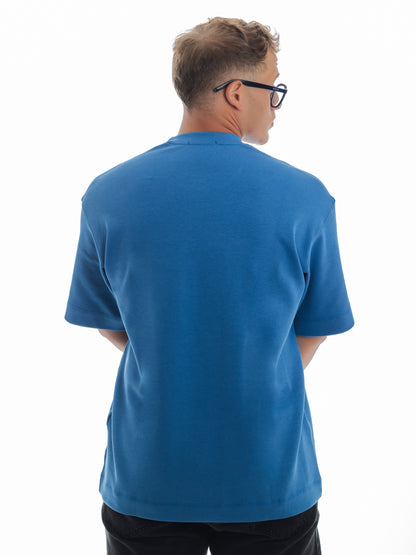 Basic Blue. Unisex Oversized Tee