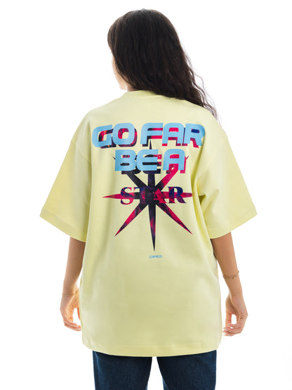 Go Far. Be a Star. Unisex Oversized Tee