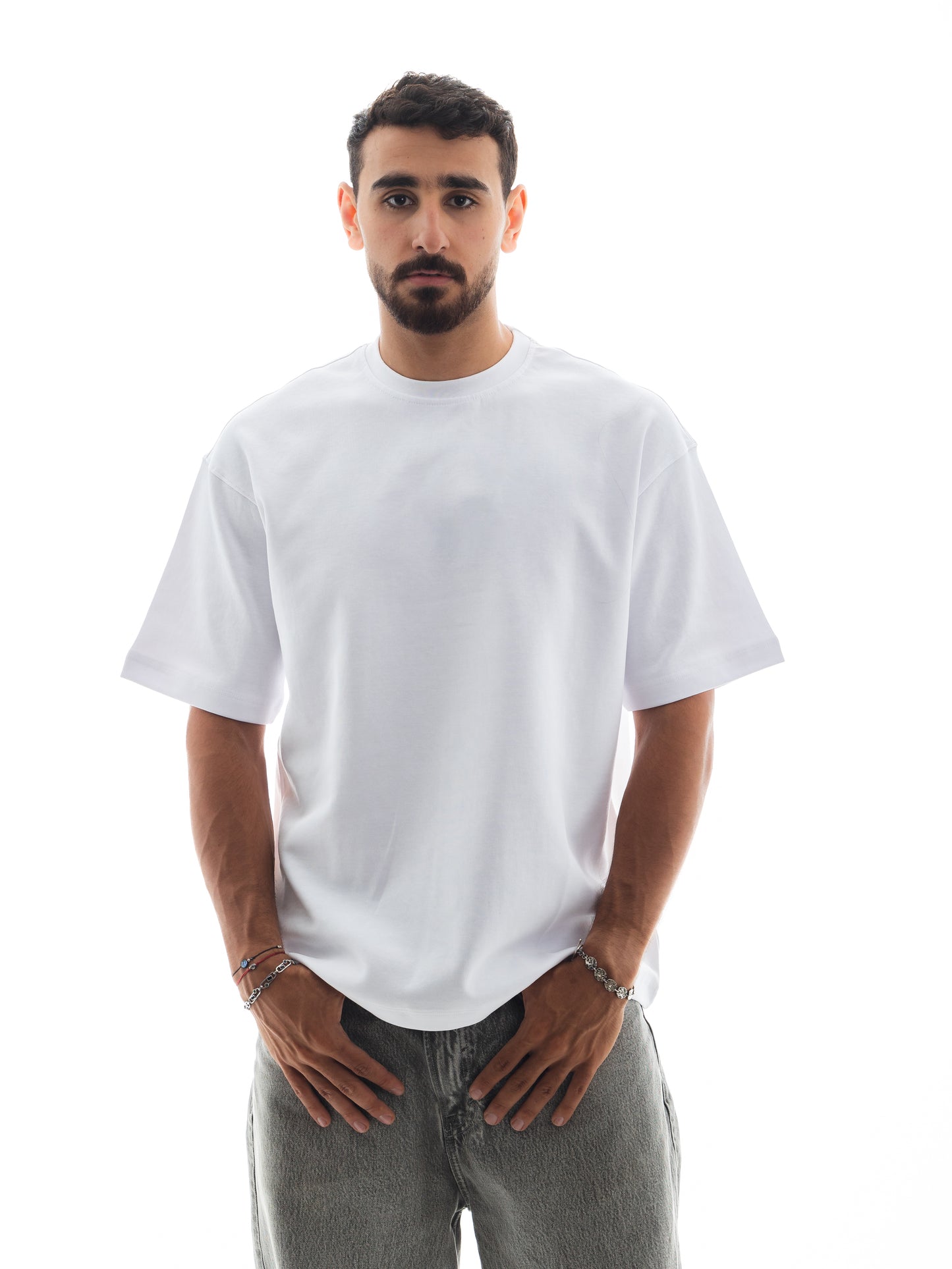 Basic White. Unisex Oversized Tee